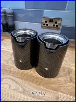 Pair of Genuine BMW Carbon M Performance Exhaust Tips 18302355889 RRP £660