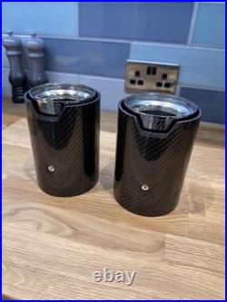 Pair of Genuine BMW Carbon M Performance Exhaust Tips 18302355889 RRP £660