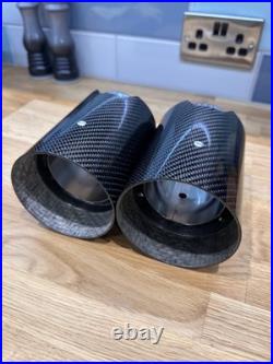 Pair of Genuine BMW Carbon M Performance Exhaust Tips 18302355889 RRP £660